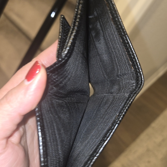 Salvatore Ferragamo Black Wallet with Gold Accent - Picture 7 of 12